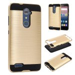 Wholesale ZTE ZMAX Pro, ZTE Z981 Armor Hybrid Case (Champagne Gold)